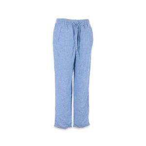 Lilly Pulitzer Light Blue Drawstring Linen-Blend Pants